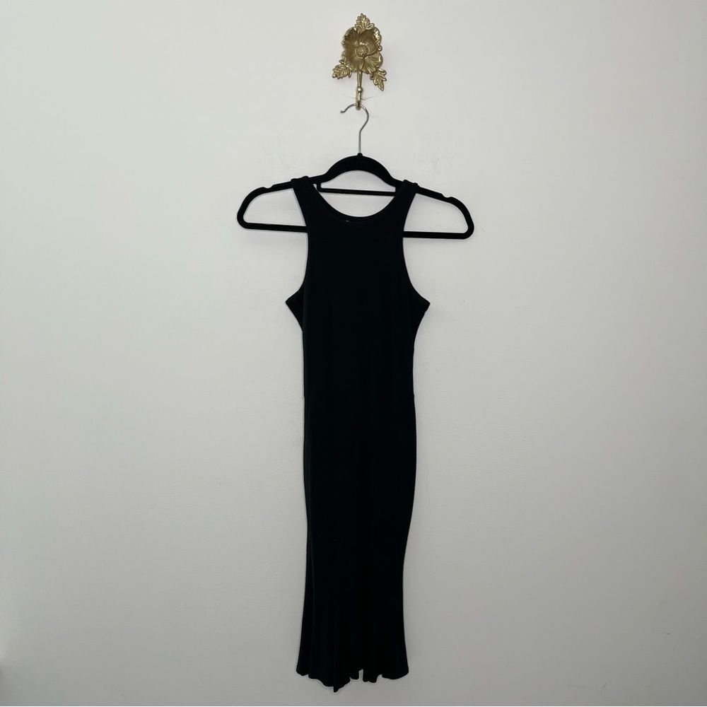Nadia Tarr Black Trumpet Dress S